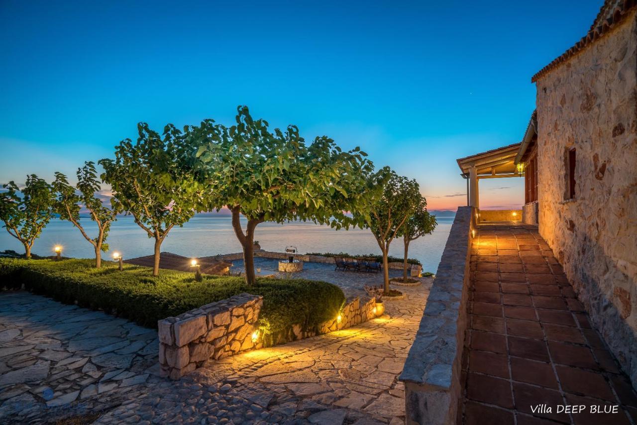 Blue Caves Villas - Exceptional Villas With Private Pools Direct Access To The Sea Koríthion Exterior foto
