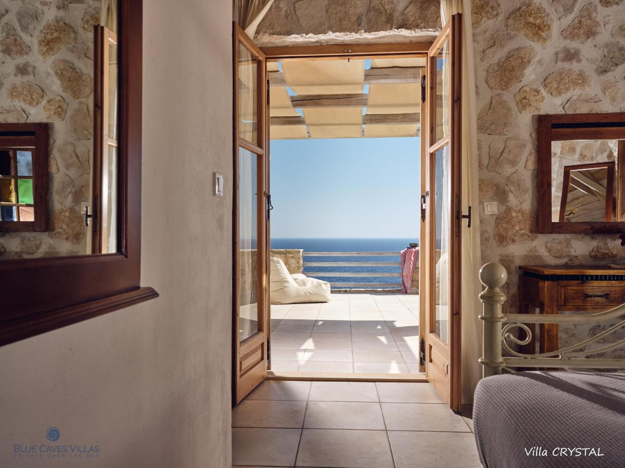 Blue Caves Villas - Exceptional Villas With Private Pools Direct Access To The Sea Koríthion Quarto foto