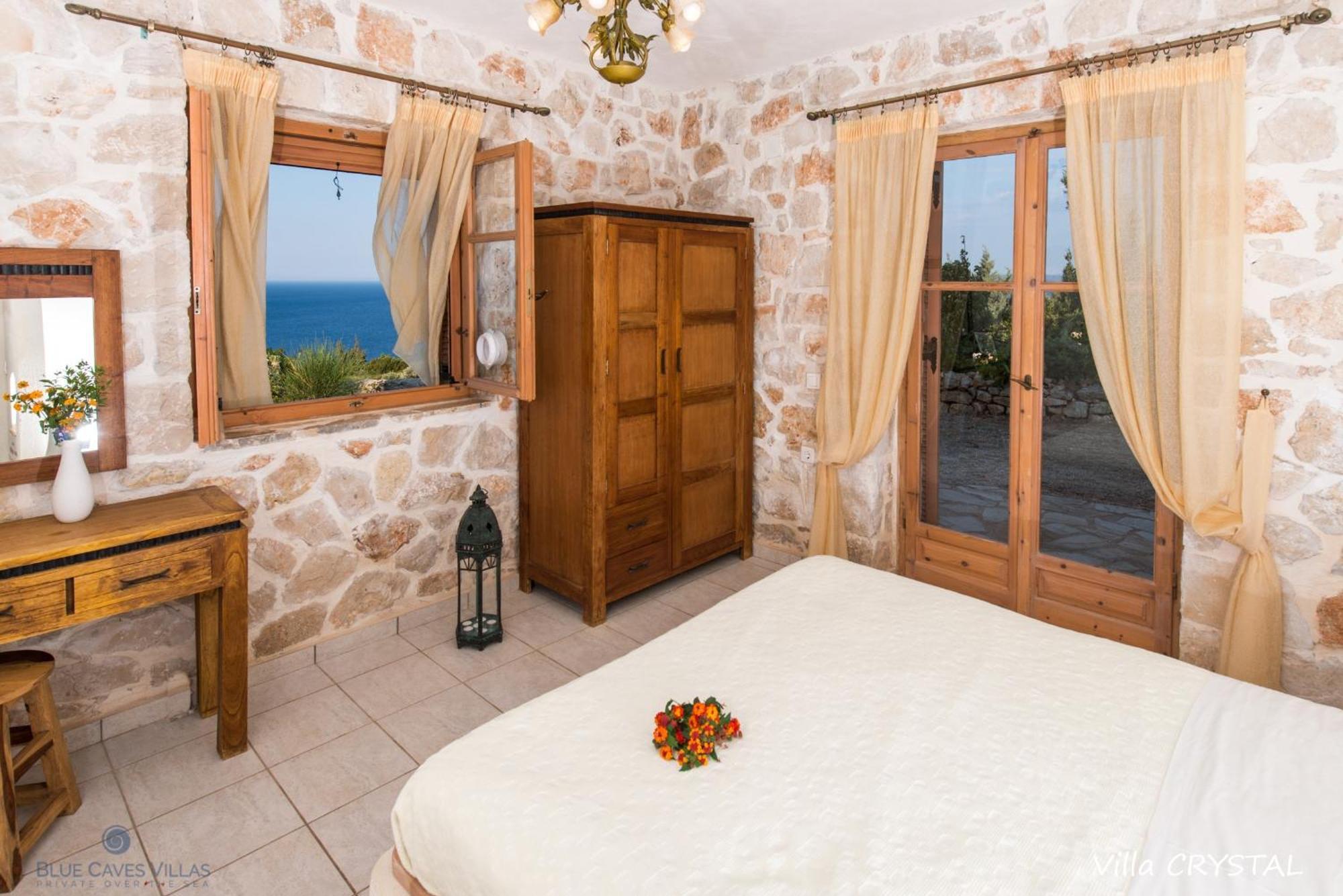 Blue Caves Villas - Exceptional Villas With Private Pools Direct Access To The Sea Koríthion Quarto foto